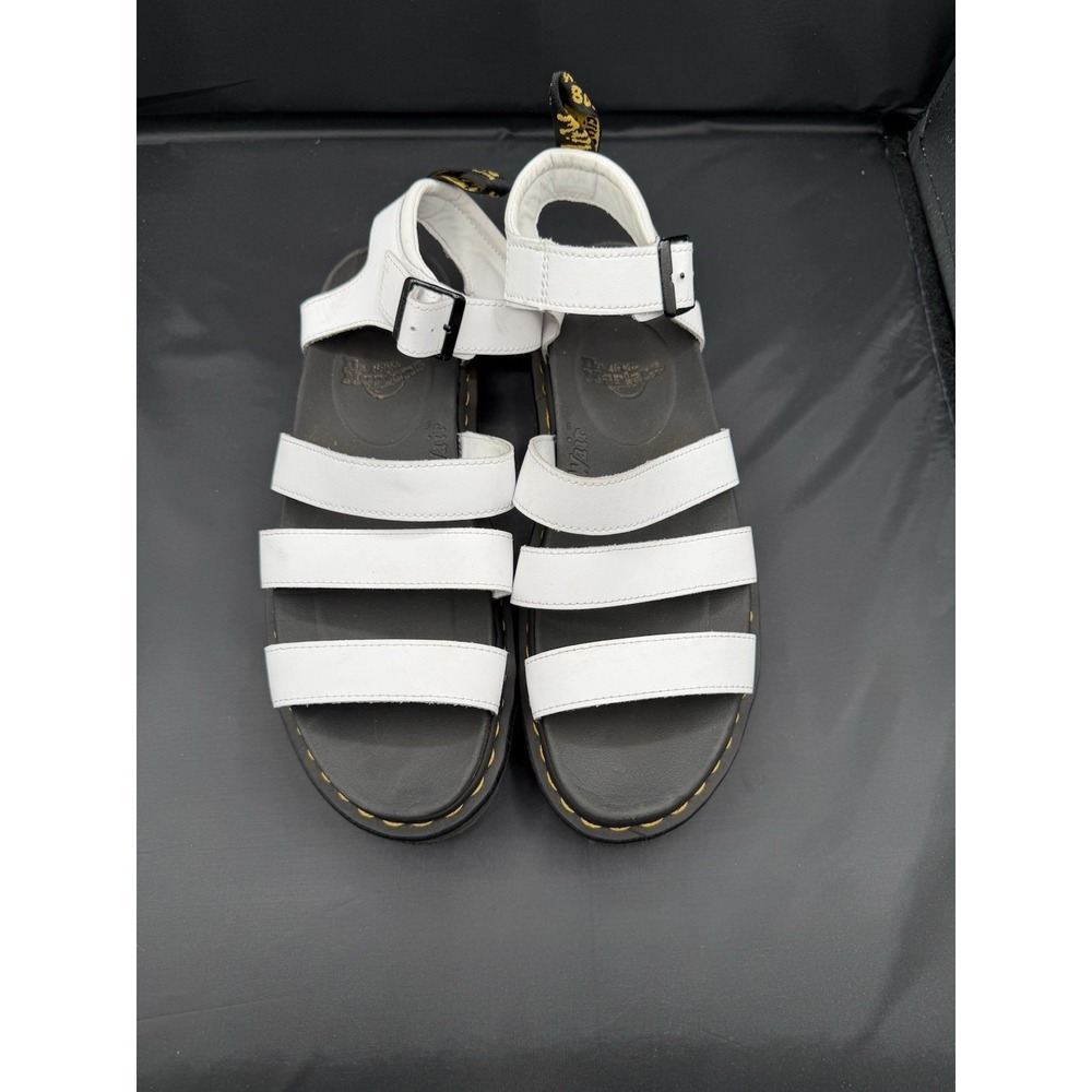 Dr Martens Sandals White Blaire Gladiator Sandals Size 11 Platform Ex Condition